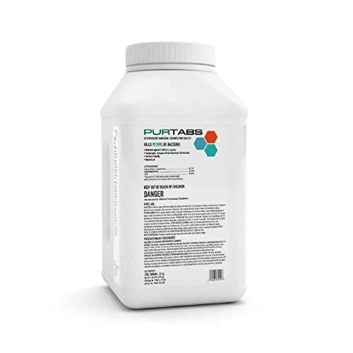 PURTABS - effervescent disinfecting and sanitizing EPA registered tablets 100 Count - Stratus Micro-Mister