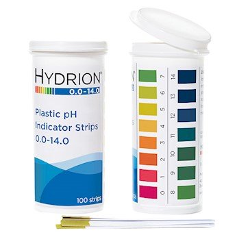 Phydrion - 5920040 pHydrion 9800 Plastic pH Indicator Strips, 0.0 to 14.0, flip top Vial Packaging - Stratus Micro-Mister